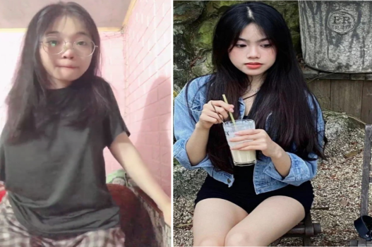 Bên ngoài gái ngoan về nhà thành dâm dục