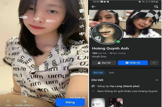 Clip sex Hoàng Quỳnh Anh bị phát tán chịch nhau